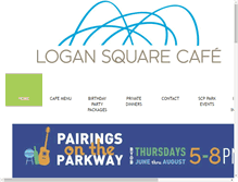 Tablet Screenshot of logansquarecafe.com